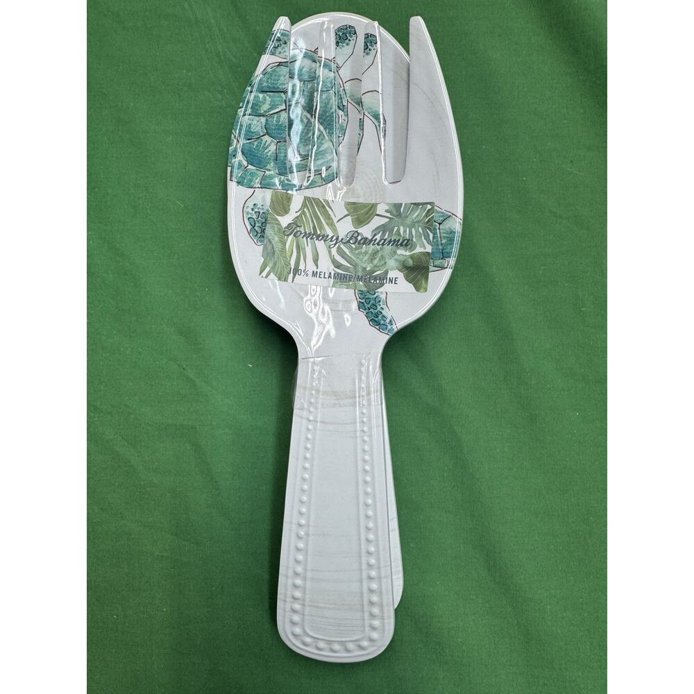 TOMMY BAHAMA MELAMINE Sea Life Sea Turtle Serving Utensils NEW